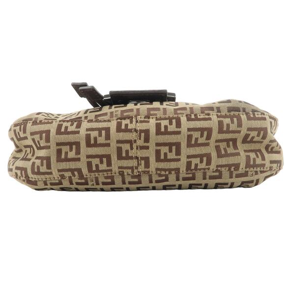 💎✨BEAUTIFUL✨💎Authentic FENDI Zucchino Canvas Leather Shoulder Bag - Picture 7 of 17